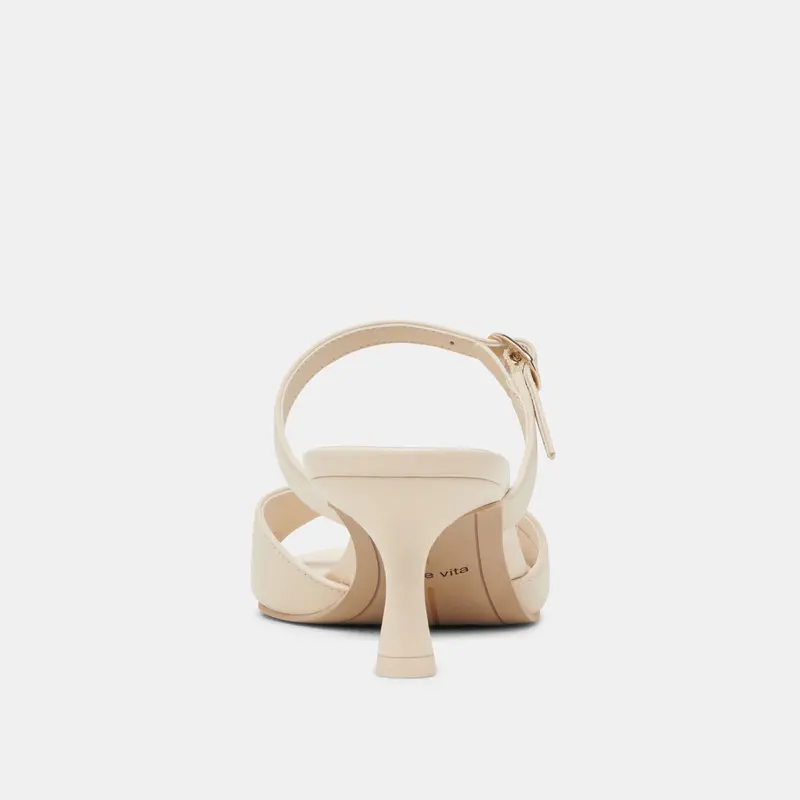 Lorali Heels Creme Leather 13