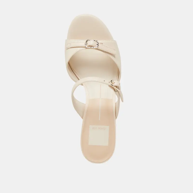 Lorali Heels Creme Leather 14
