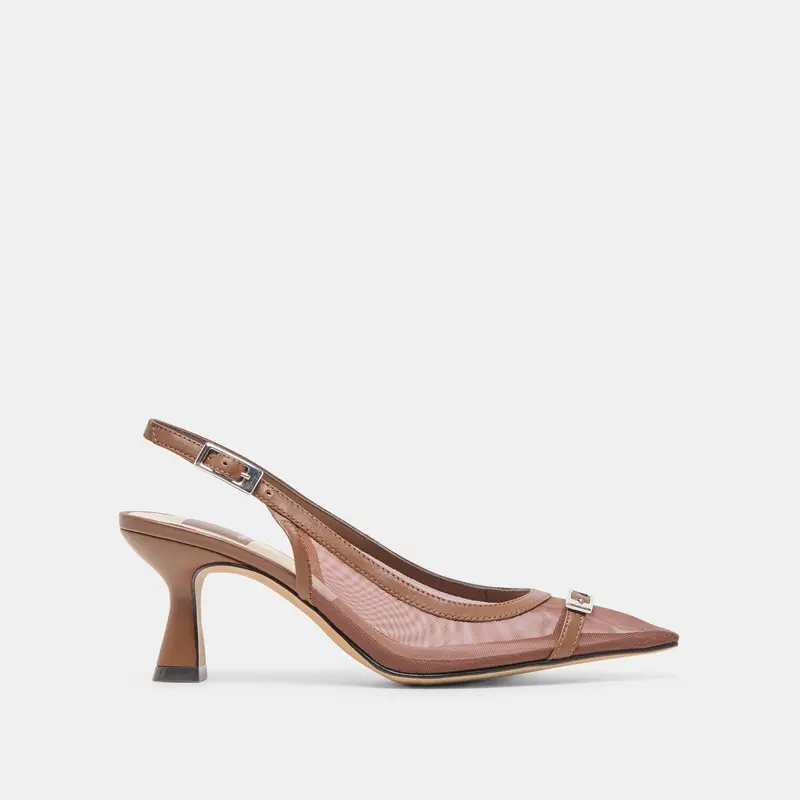 Lorine Heels Espresso Mesh 1