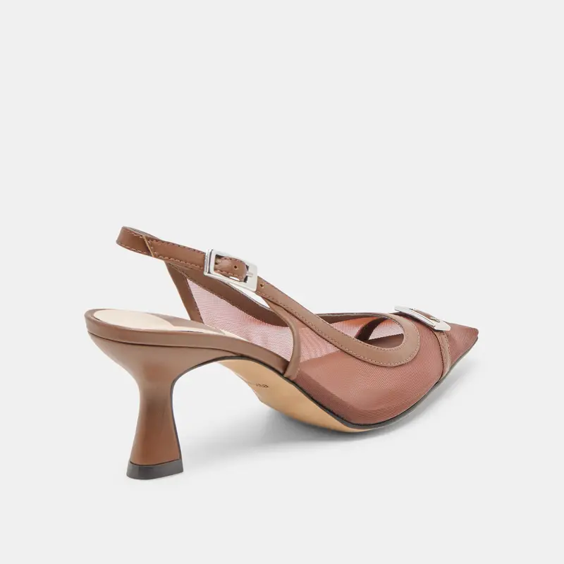 Lorine Heels Espresso Mesh 5