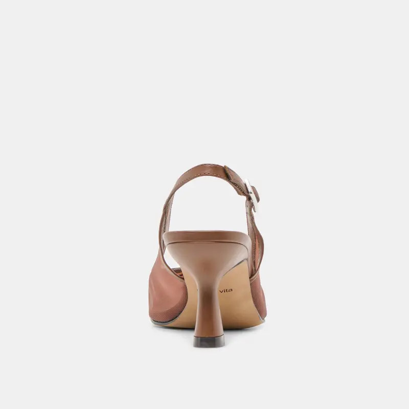 Lorine Heels Espresso Mesh 9