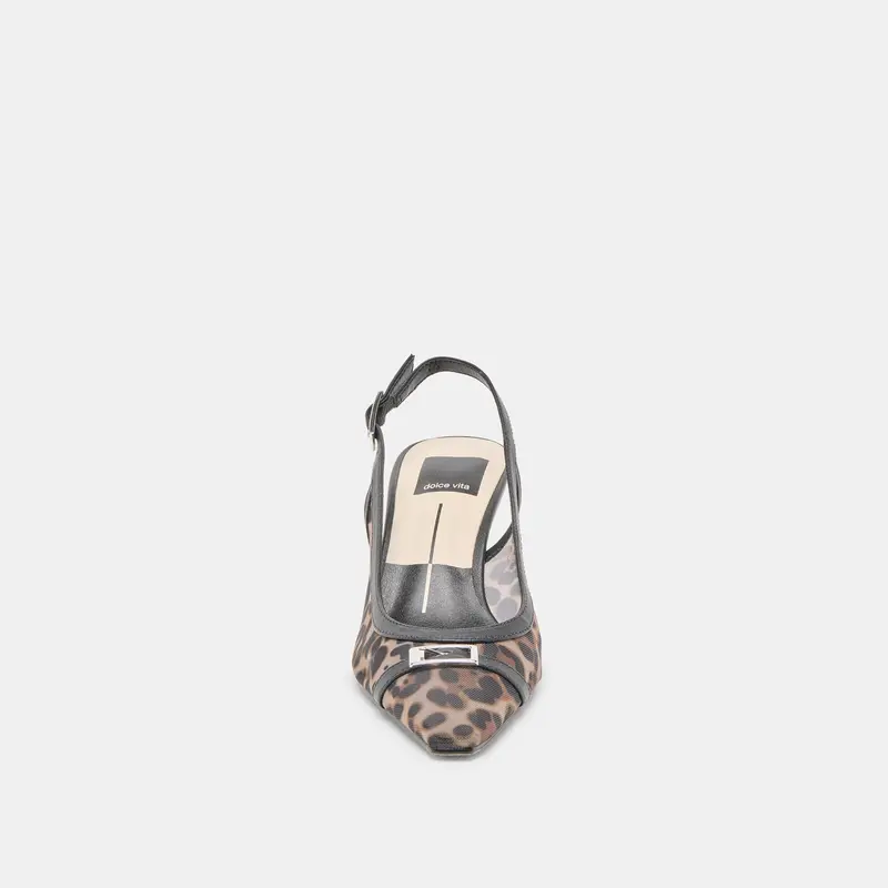 Lorine Heels Leopard Mesh 6