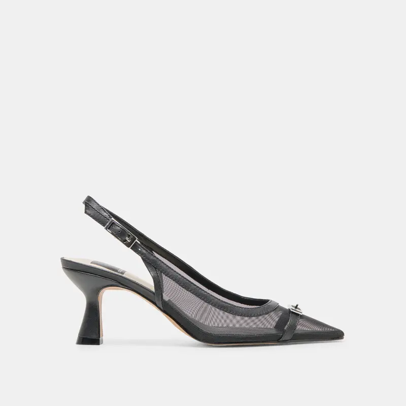 Lorine Heels Onyx Mesh 1