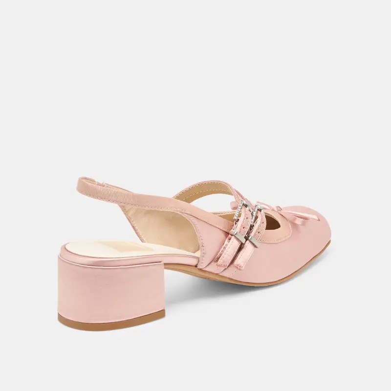 Loris Heels Blush Satin 3