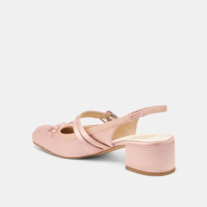 Loris Heels Blush Satin 5