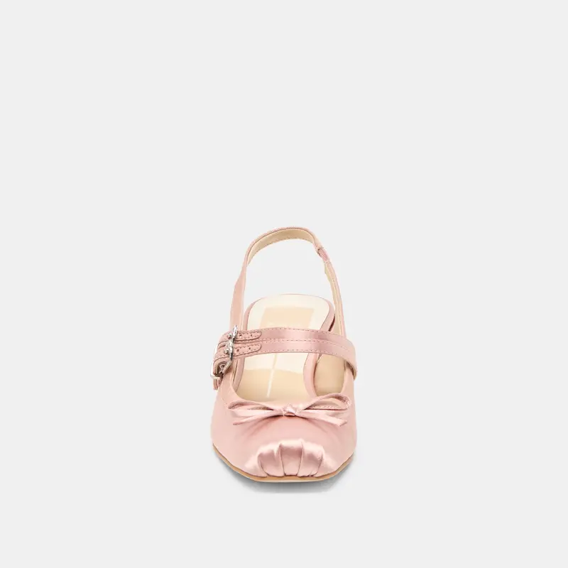 Loris Heels Blush Satin 6