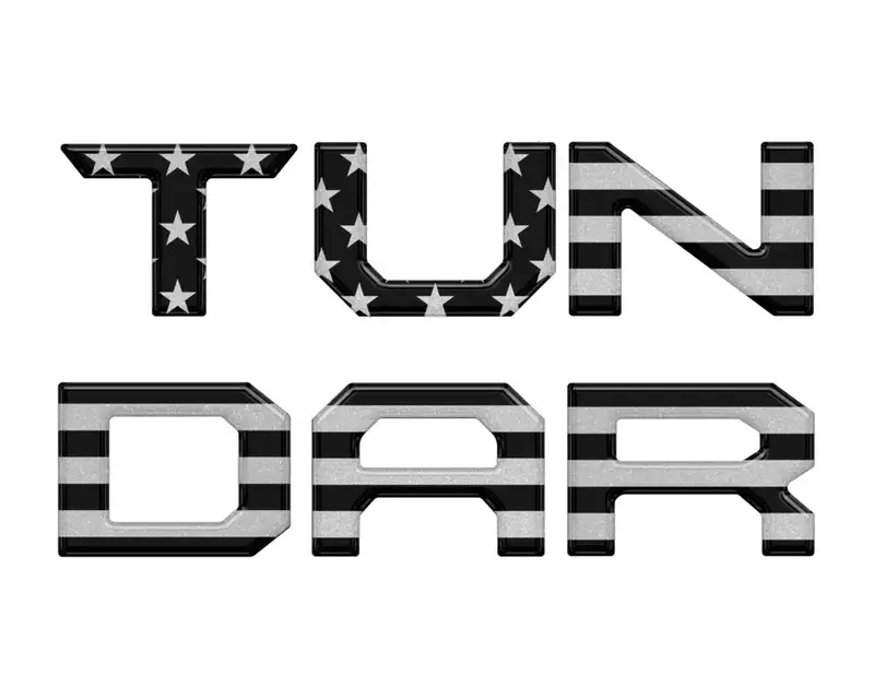 Lower Grille Letter Inserts Fits 2022-2026 Toyota Tundra 5