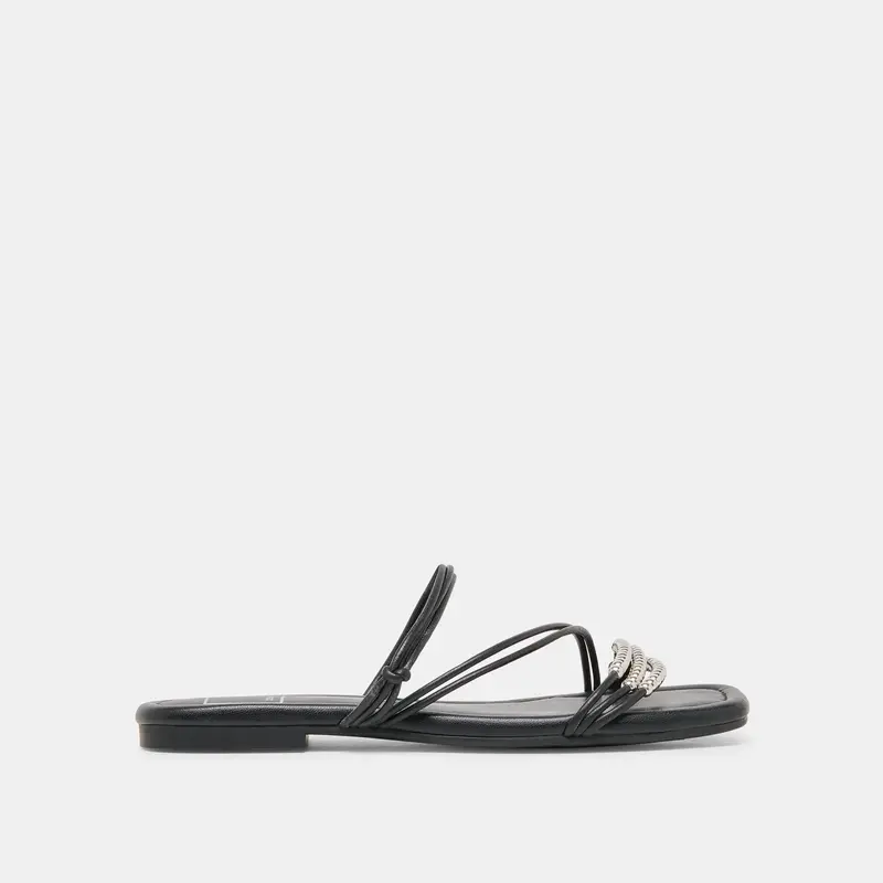 Lyndee Bead Sandals Black Stella 1