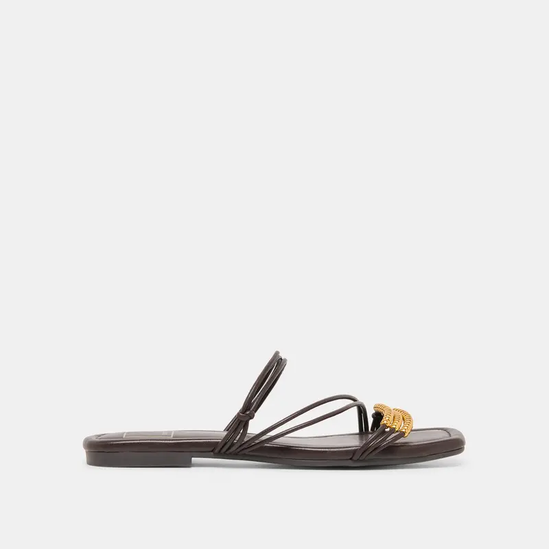 Lyndee Bead Sandals Espresso Stella 1