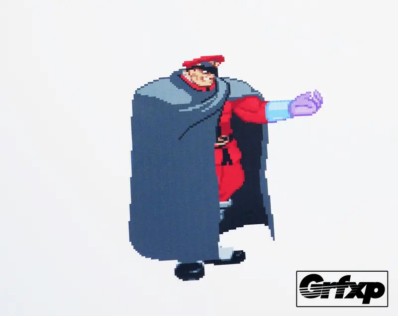 M.Bison Cape Street Fighter Series Printed Sticker 1