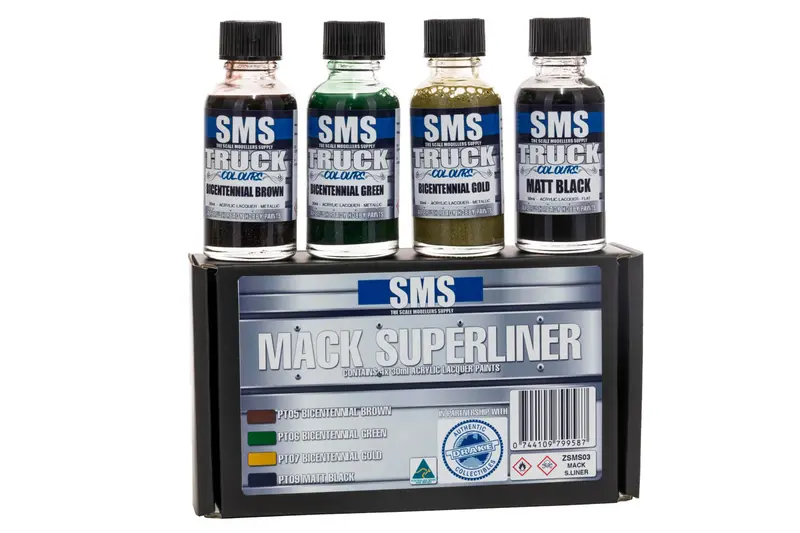 Mack Superliner Bicentennial -- Truck Paint Set -- Drake / Sms Paints Zsms03 1