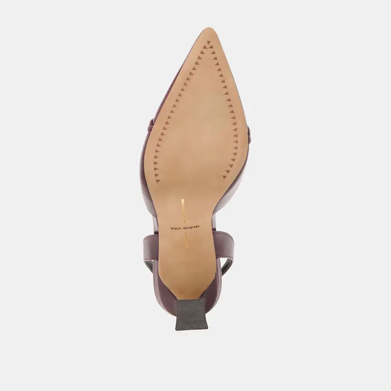 Malik Heels Cranberry Crinkle Patent 12