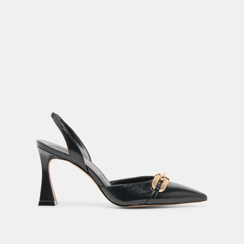 Malik Heels Midnight Crinkle Patent 1