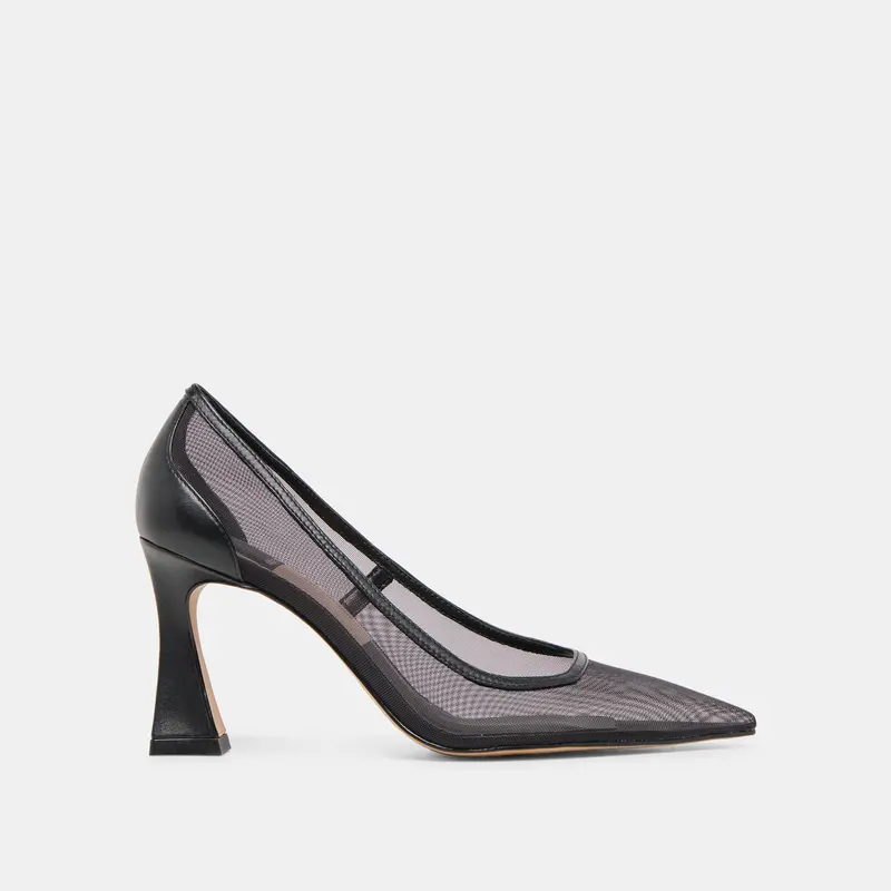 Malory Heels Onyx Mesh 1
