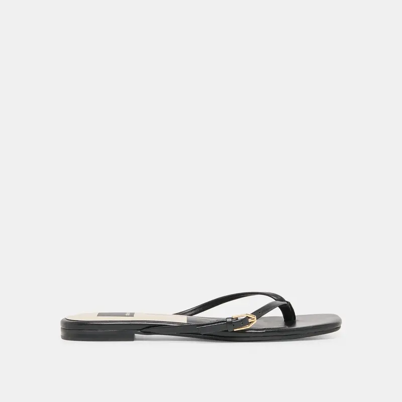 Malta Sandals Black Leather 1
