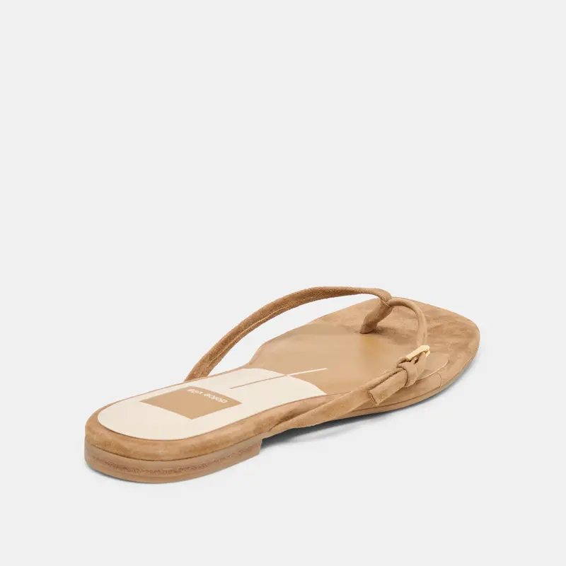 Malta Sandals Lt Brown Suede 5
