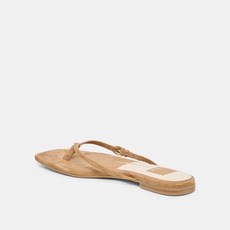 Malta Sandals Lt Brown Suede 7