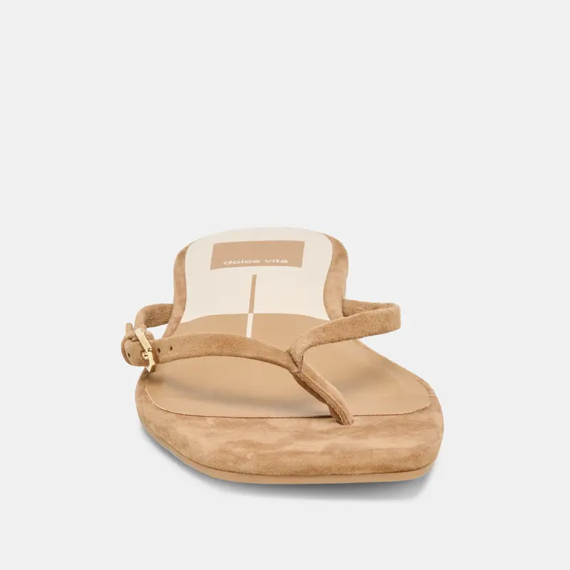 Malta Sandals Lt Brown Suede 8