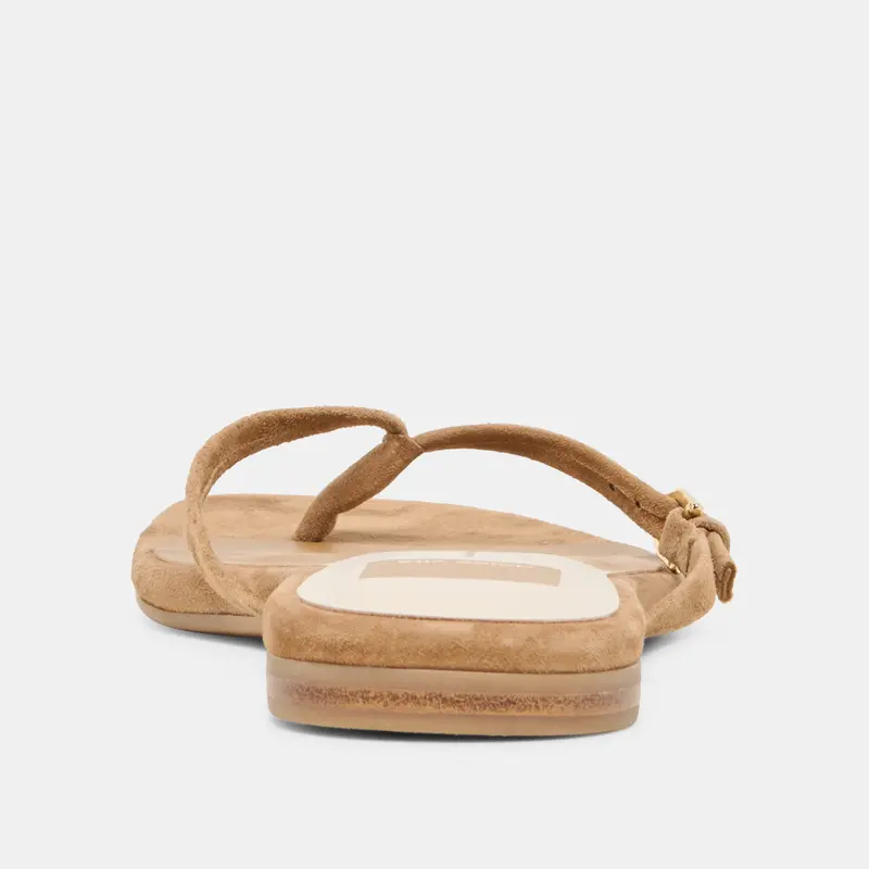 Malta Sandals Lt Brown Suede 9