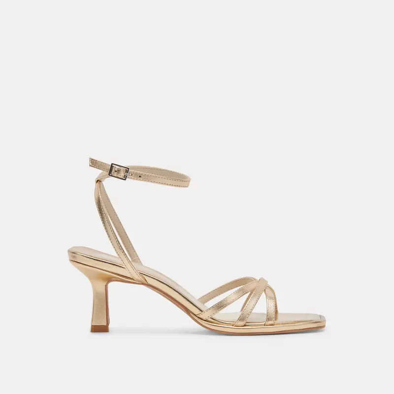 Manji Heels Light Gold Metallic Leather - Re:Vita 1