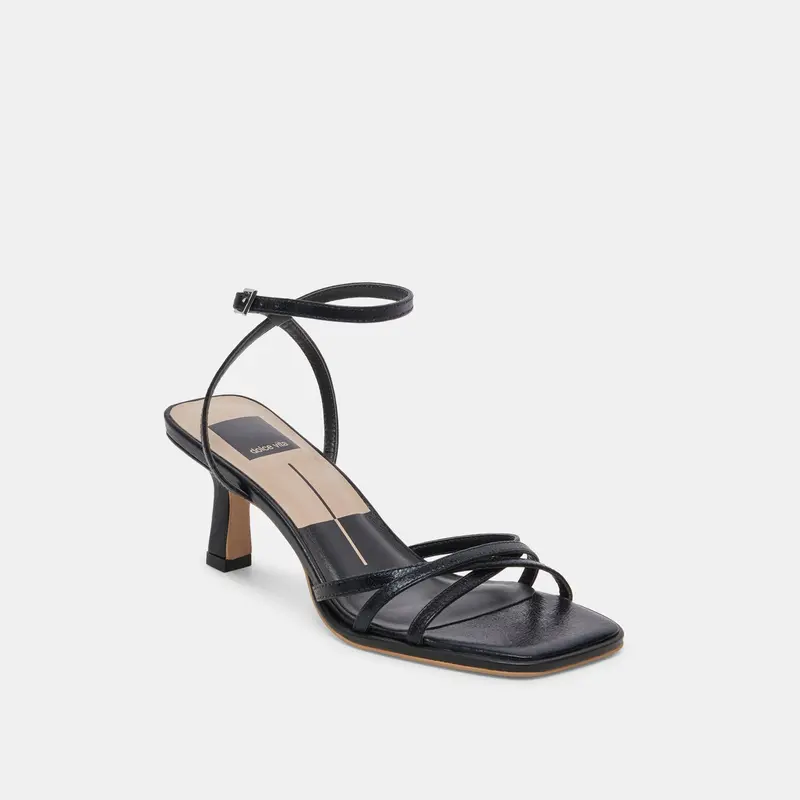 Manji Wide Heels Midnight Patent Leather 2