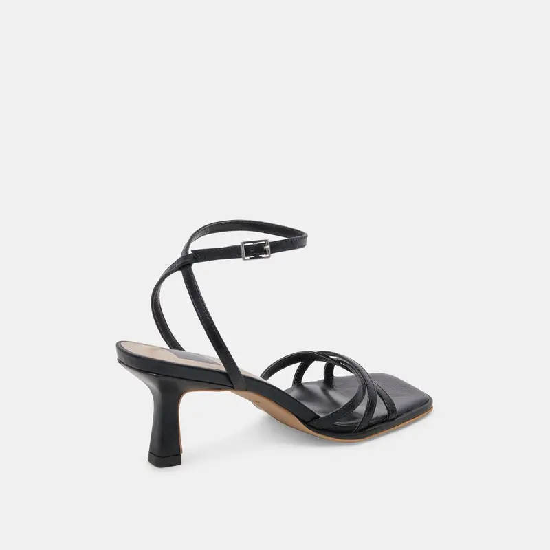 Manji Wide Heels Midnight Patent Leather 3