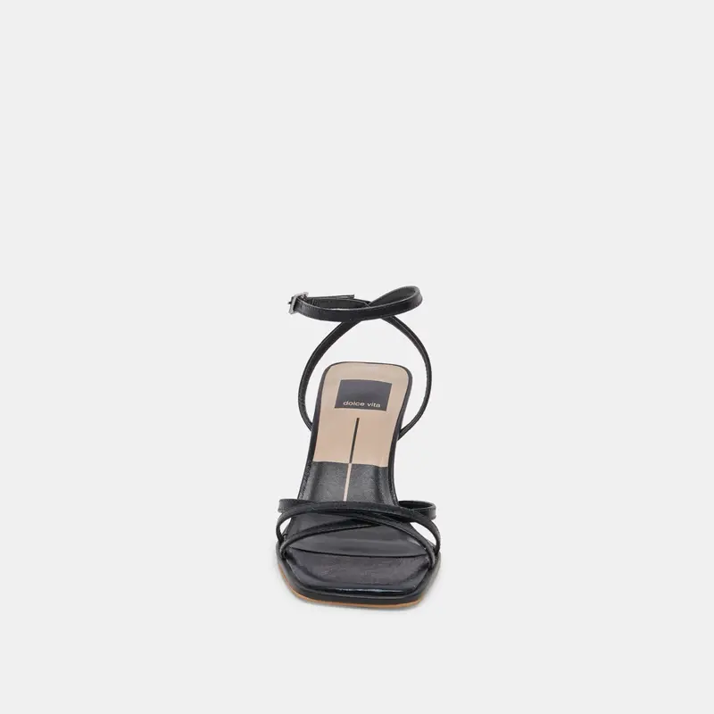 Manji Wide Heels Midnight Patent Leather 6
