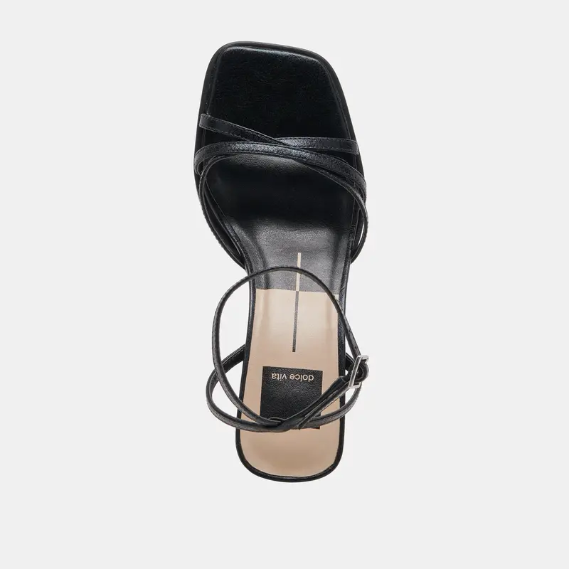 Manji Wide Heels Midnight Patent Leather 8