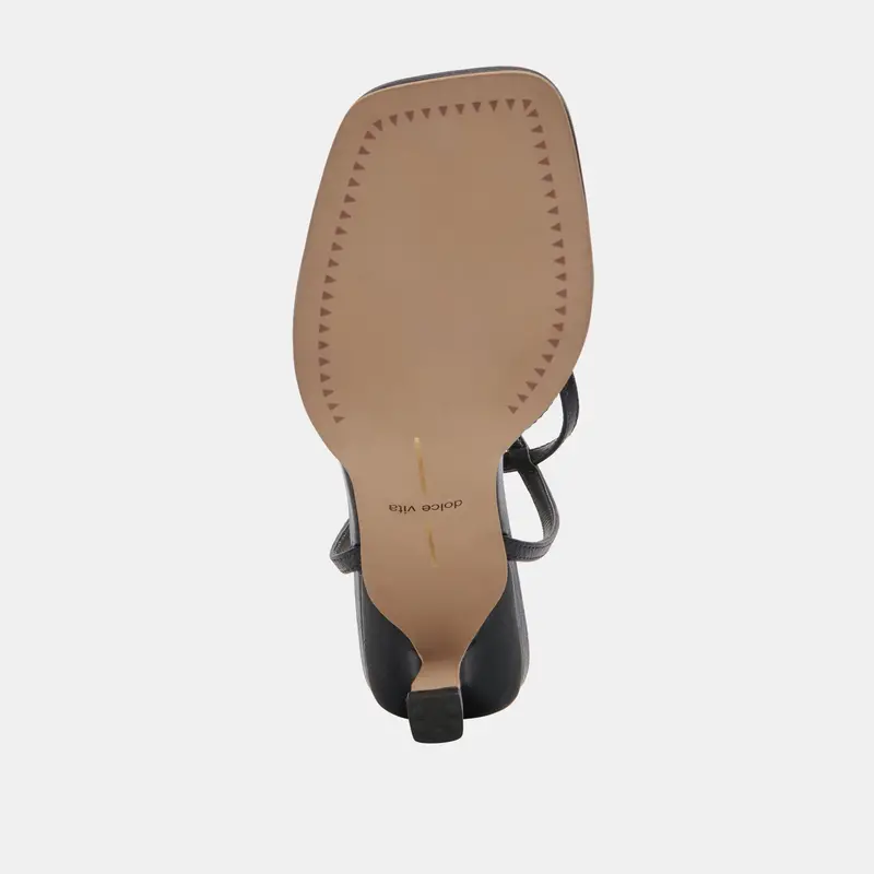 Manji Wide Heels Midnight Patent Leather 9