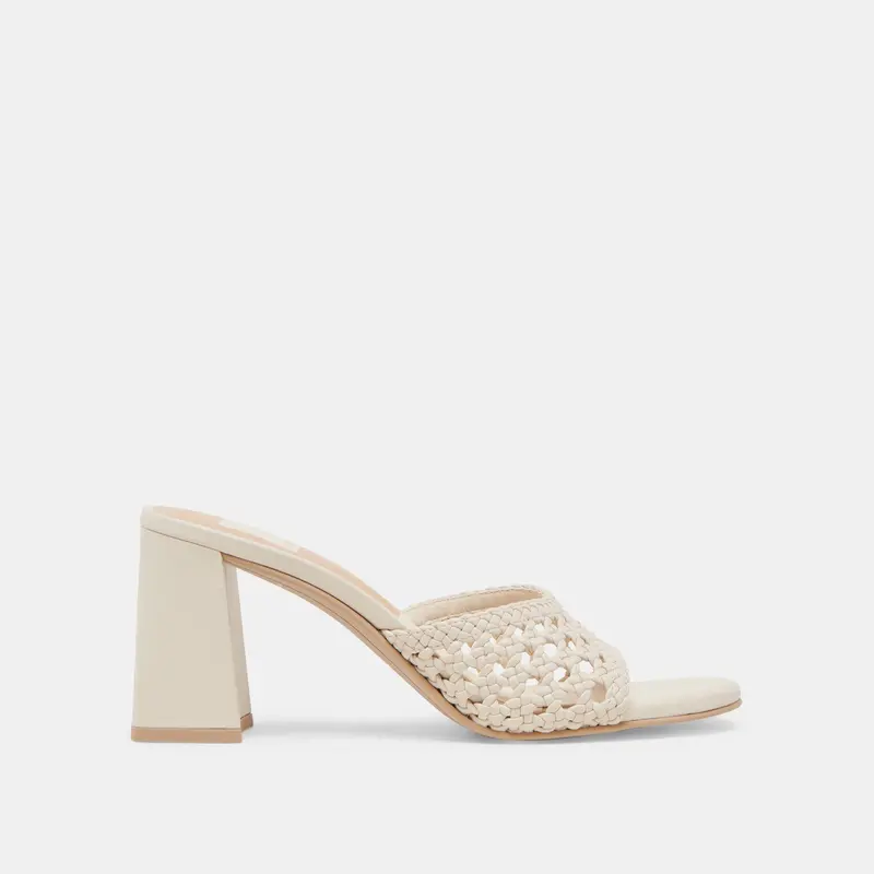 Margoe Heels Creme Woven Stella 1