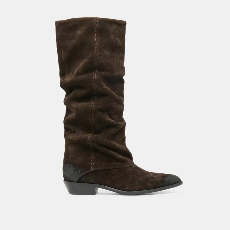 Marla Boots Dk Brown Suede 1