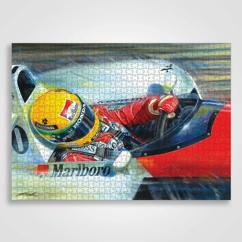 Master At Work Ayrton Senna -- Jigsaw Puzzle -- Authentic Collectables 1