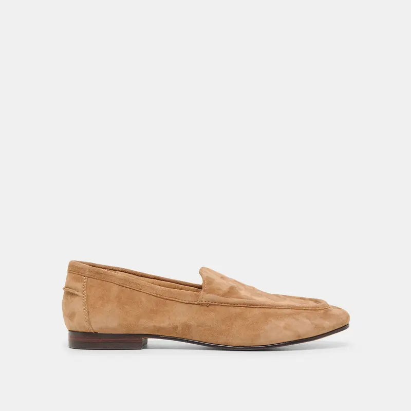 Mattie Loafers Camel Suede 1