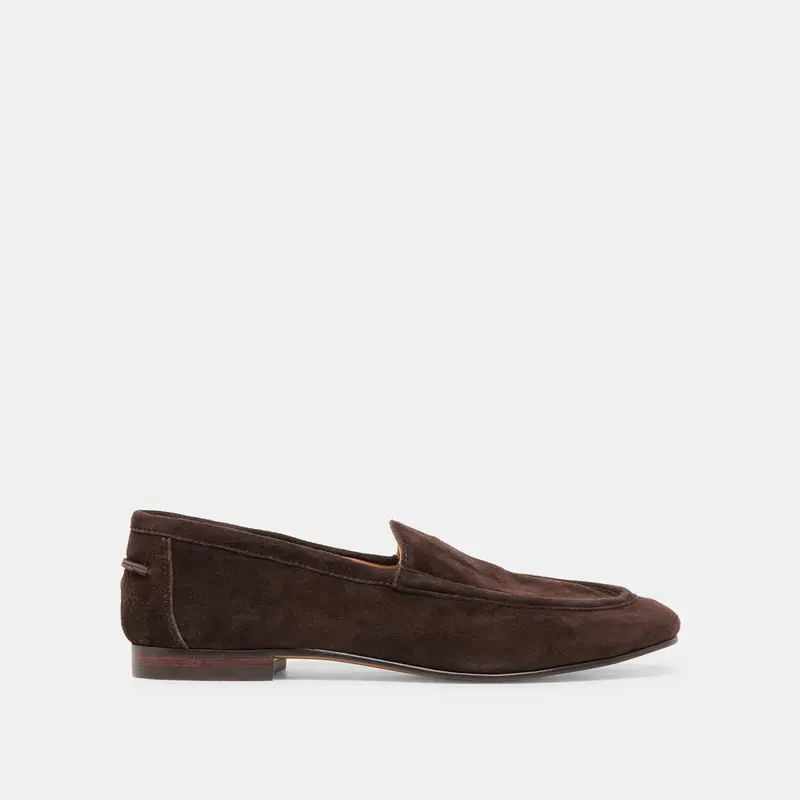 Mattie Loafers Dk Brown Suede 1
