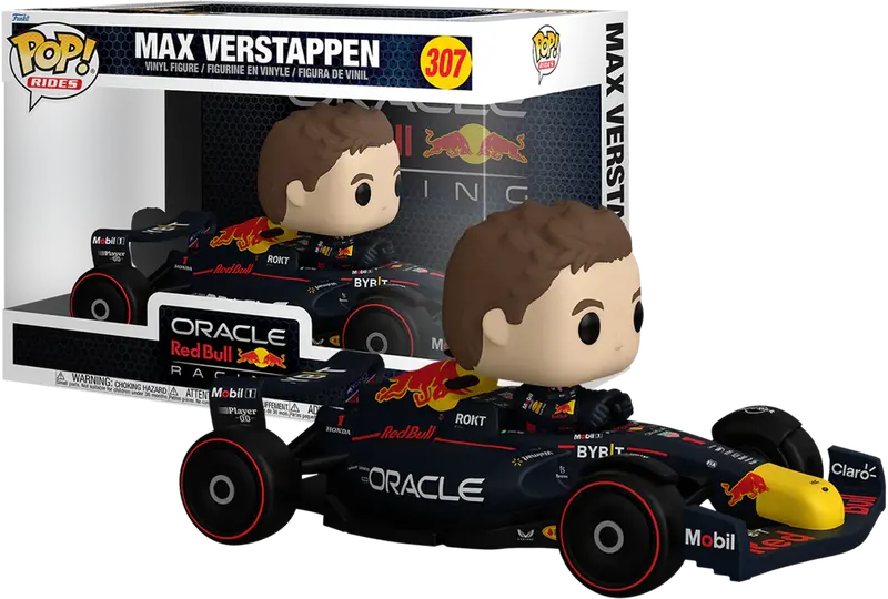 Max Verstappen In Red Bull F1 Car -- Pop! Vinyl Rides -- Funko Movie Figurines 1