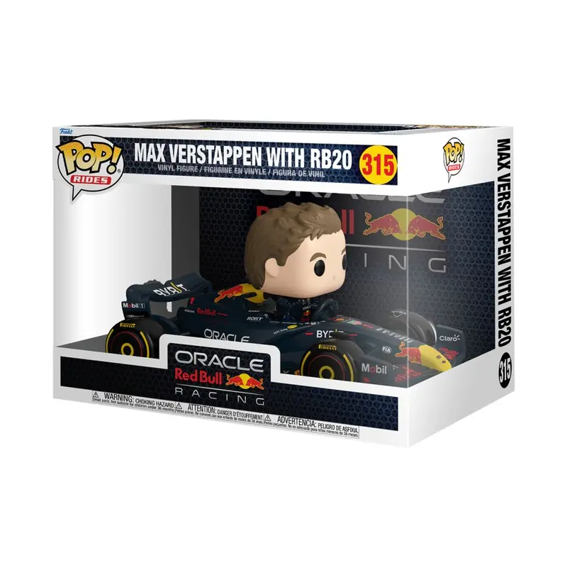 Max Verstappen In Red Bull Rb20 F1 Car -- Pop! Vinyl Rides -- Funko Fun83921 1
