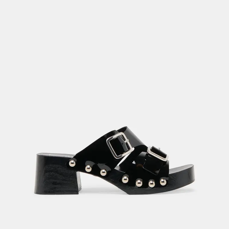 Melody Heels Black Leather 1