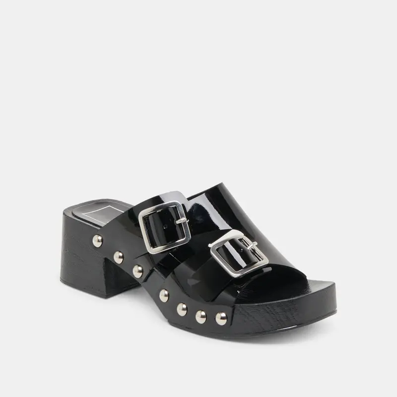 Melody Heels Black Leather 2