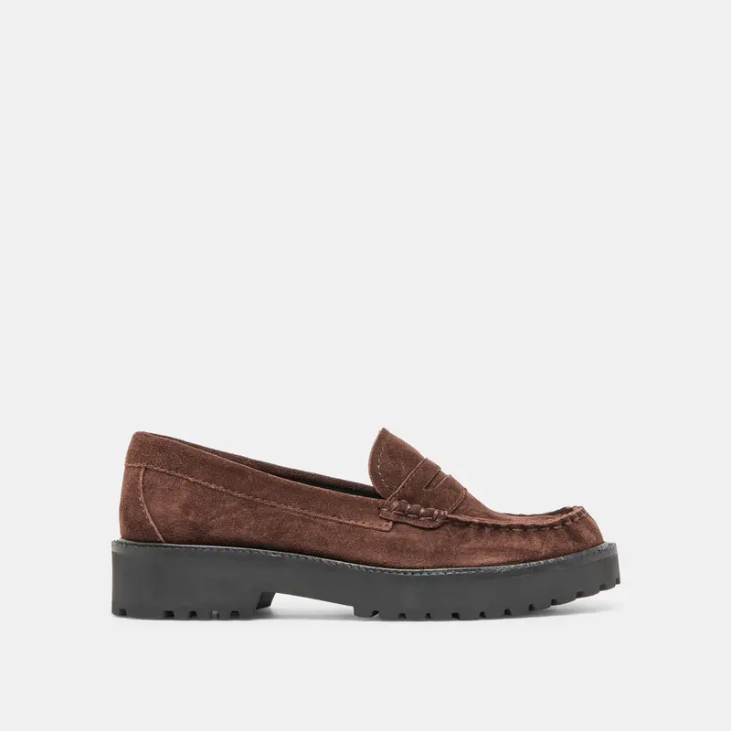 Merek Loafers Dk Brown Suede 1