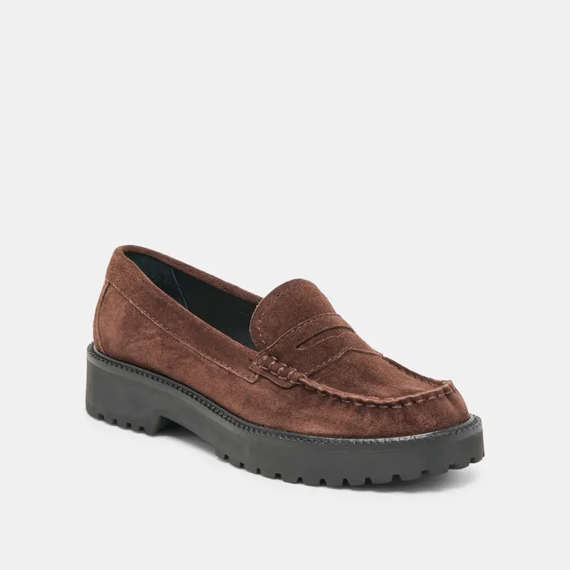 Merek Loafers Dk Brown Suede 3