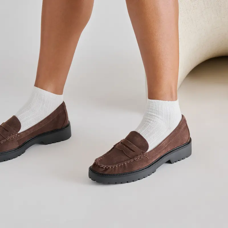 Merek Loafers Dk Brown Suede 4