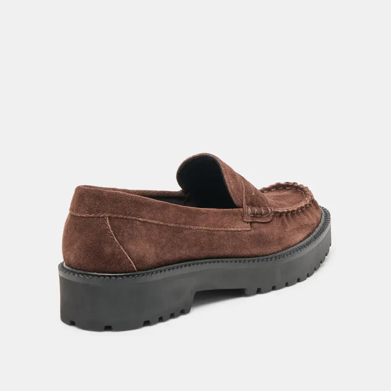 Merek Loafers Dk Brown Suede 5