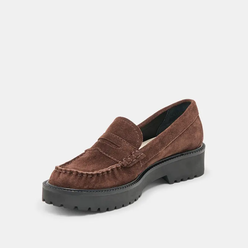 Merek Loafers Dk Brown Suede 6