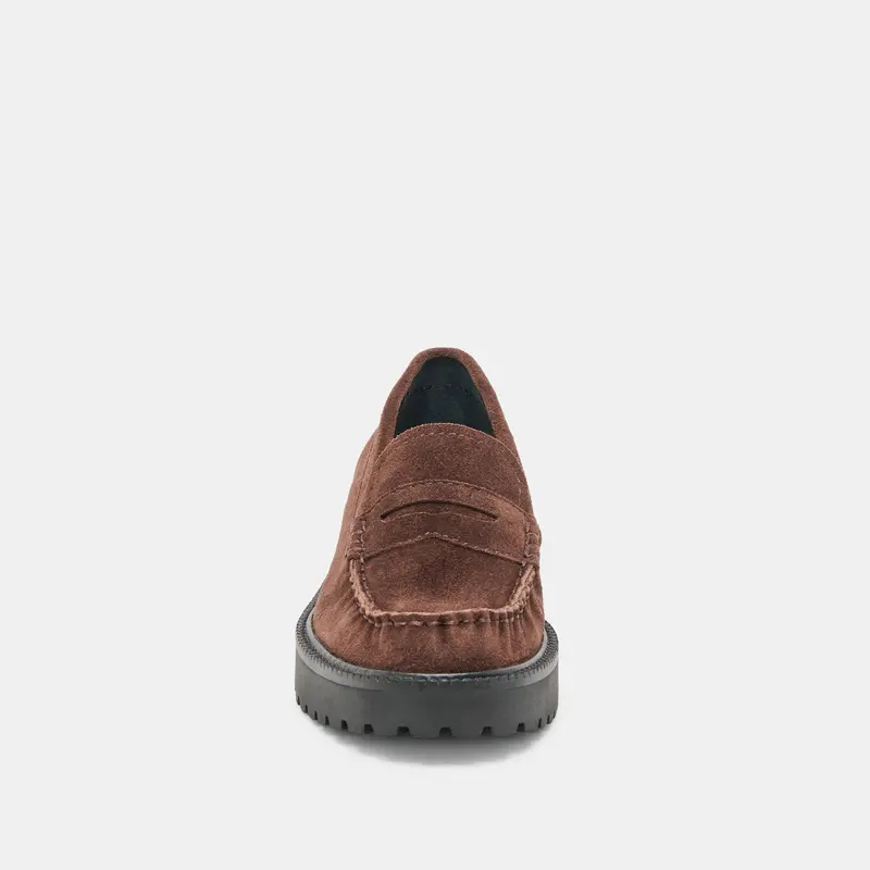 Merek Loafers Dk Brown Suede 8