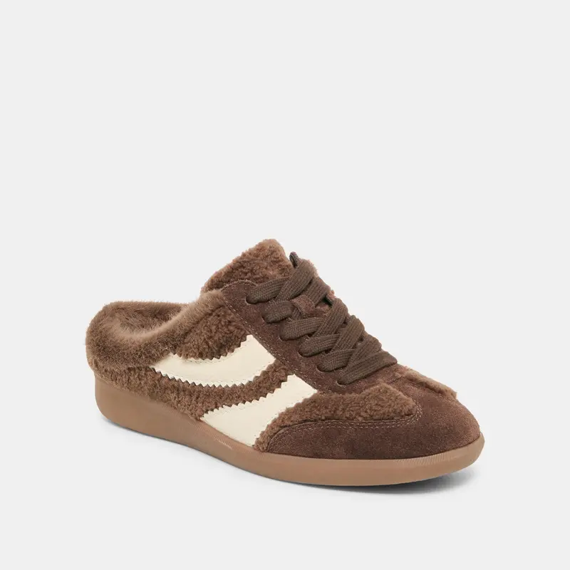 Merit Slide Plush Sneakers Dk Brown Plush 2
