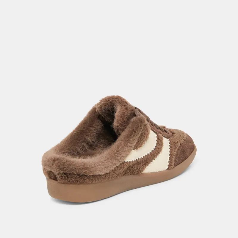 Merit Slide Plush Sneakers Dk Brown Plush 3