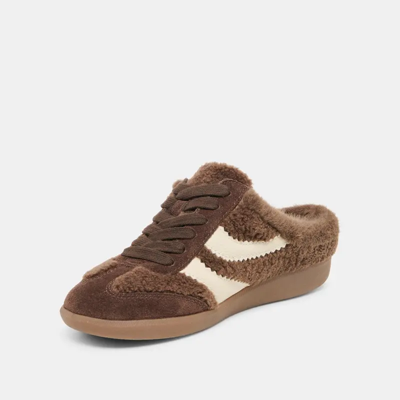 Merit Slide Plush Sneakers Dk Brown Plush 4