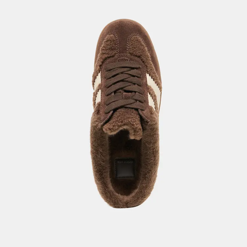Merit Slide Plush Sneakers Dk Brown Plush 8