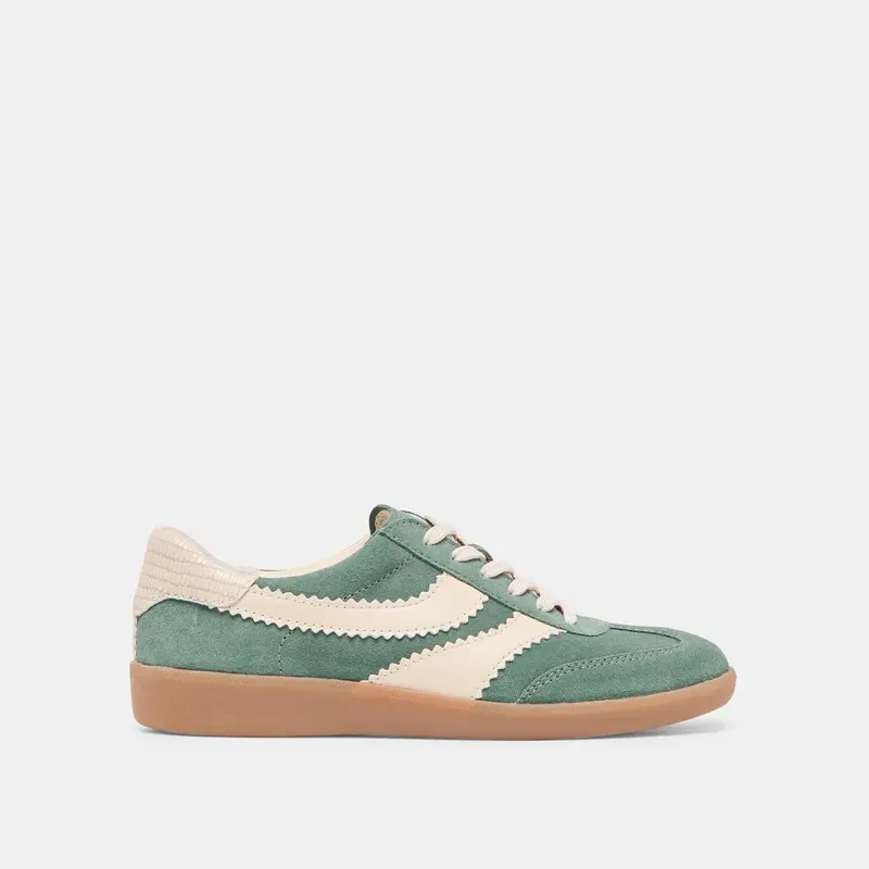 Merit Sneakers Dk Green Suede 1