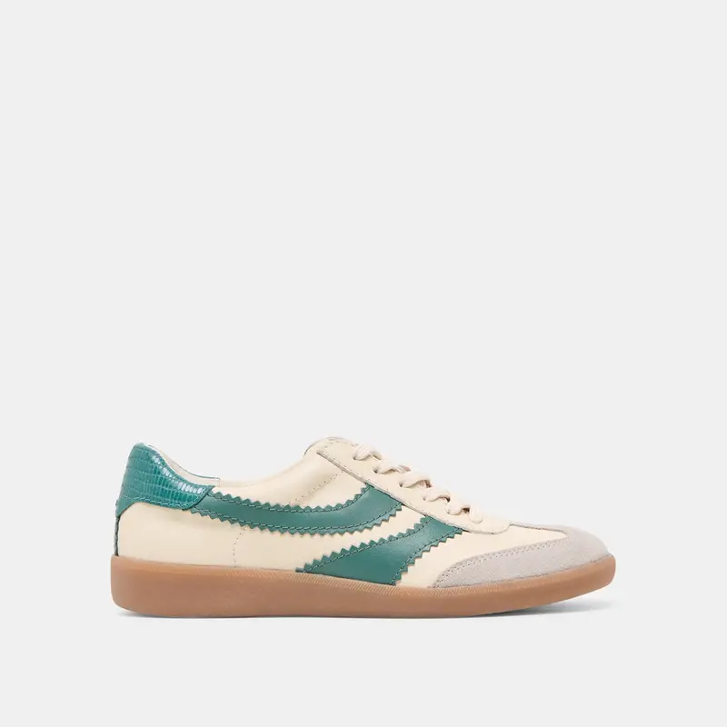 Merit Sneakers White Green Leather 1